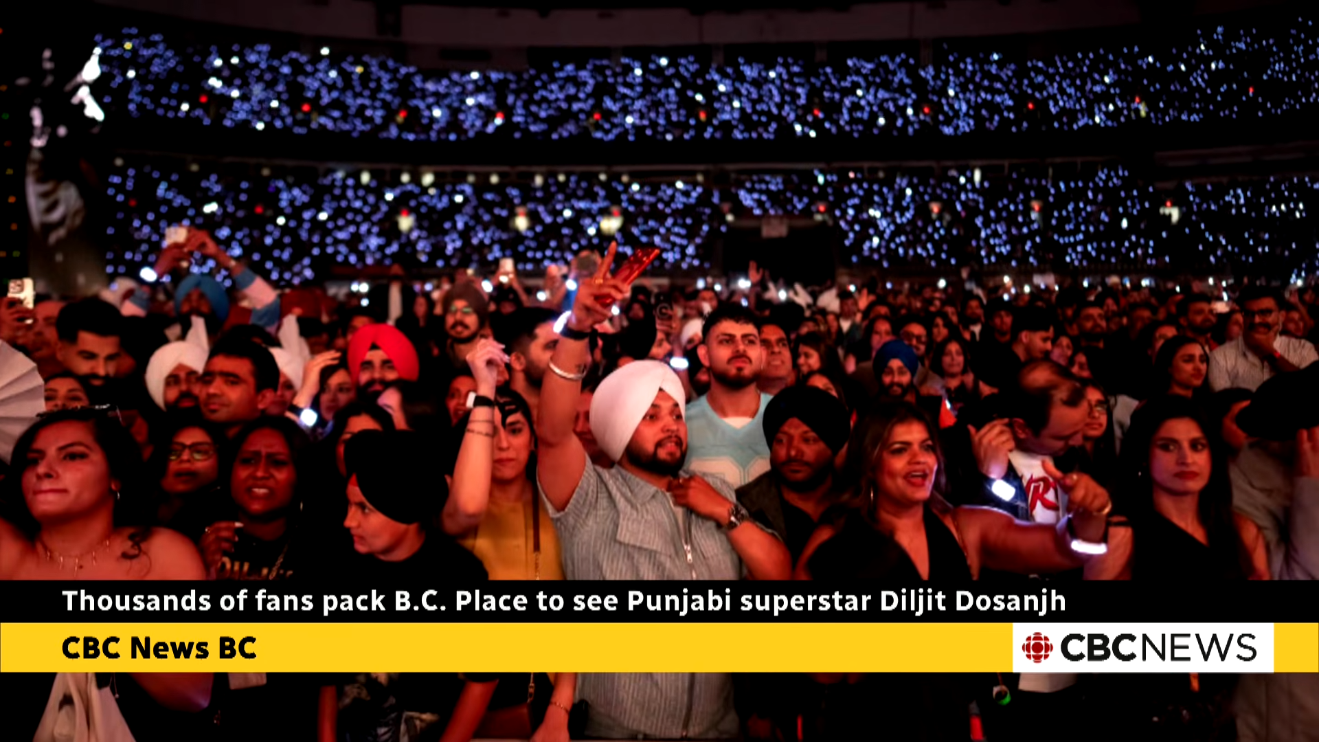 Thousands of fans pack B.C. Place to see Punjabi superstar Diljit Dosanjh